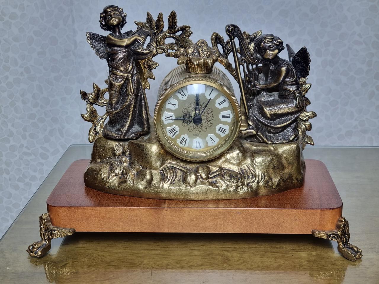 엔틱 독일 황동주물시계