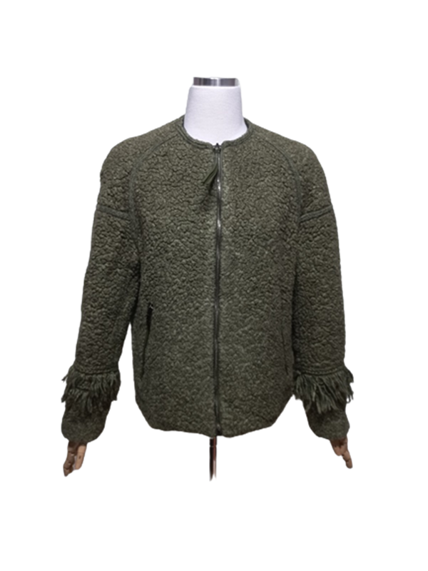 시슬리SISLEY 정품 여성 겨울용 여자집업니트숏점퍼자켓90