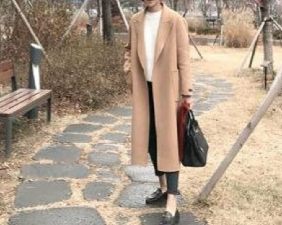 55 66 77 새상품 여성 코트 롱코트 여자 울코트 모직 새제품