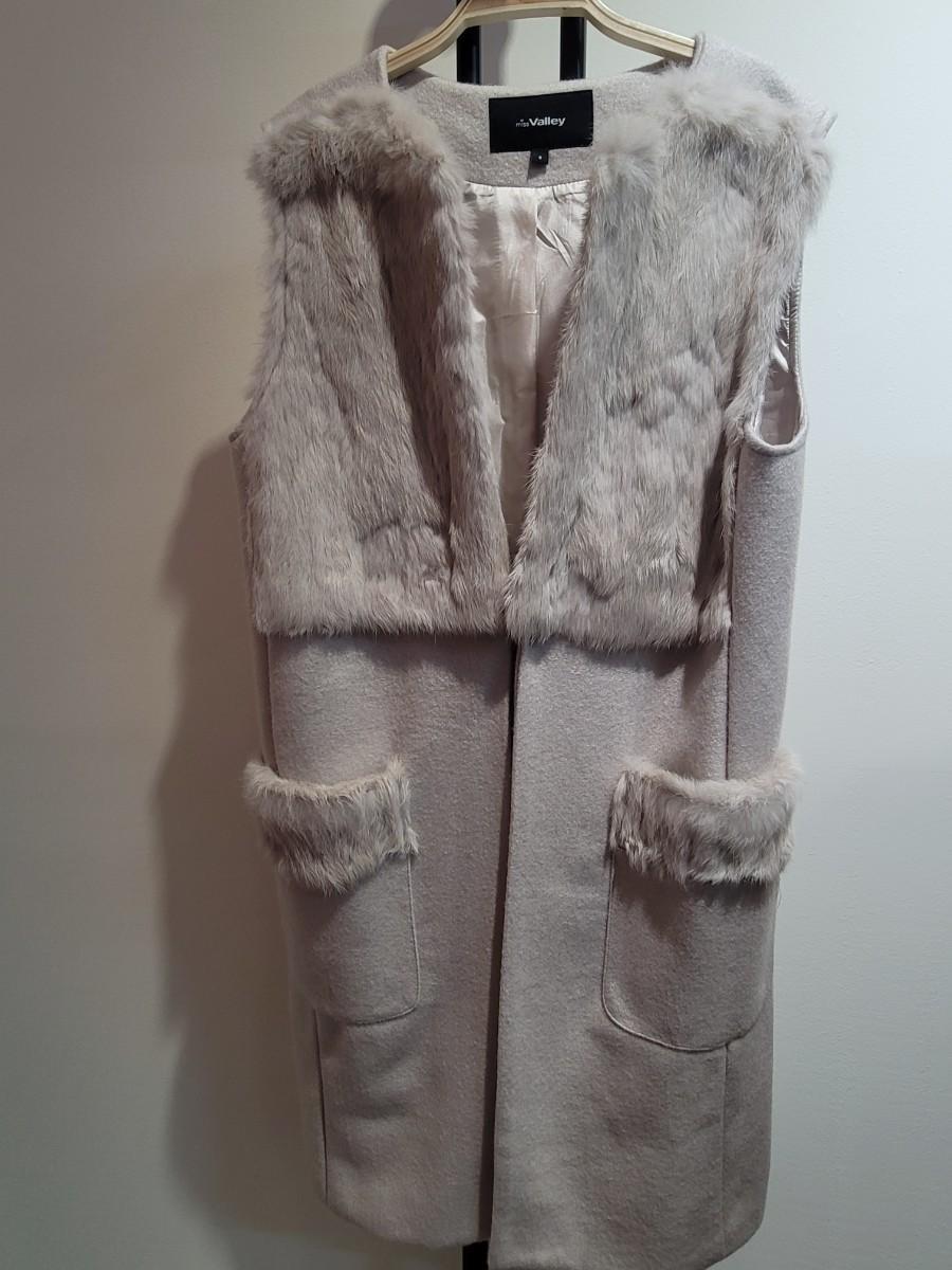 미스밸리 앙고라 트리밍 롱베스트