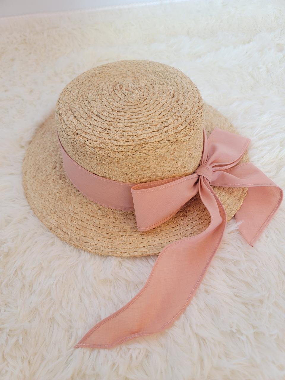 핑크 리본 밀짚모자 팝니다