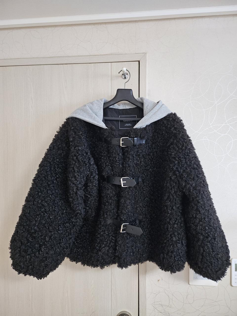 뽀글이 양털 후드 점퍼