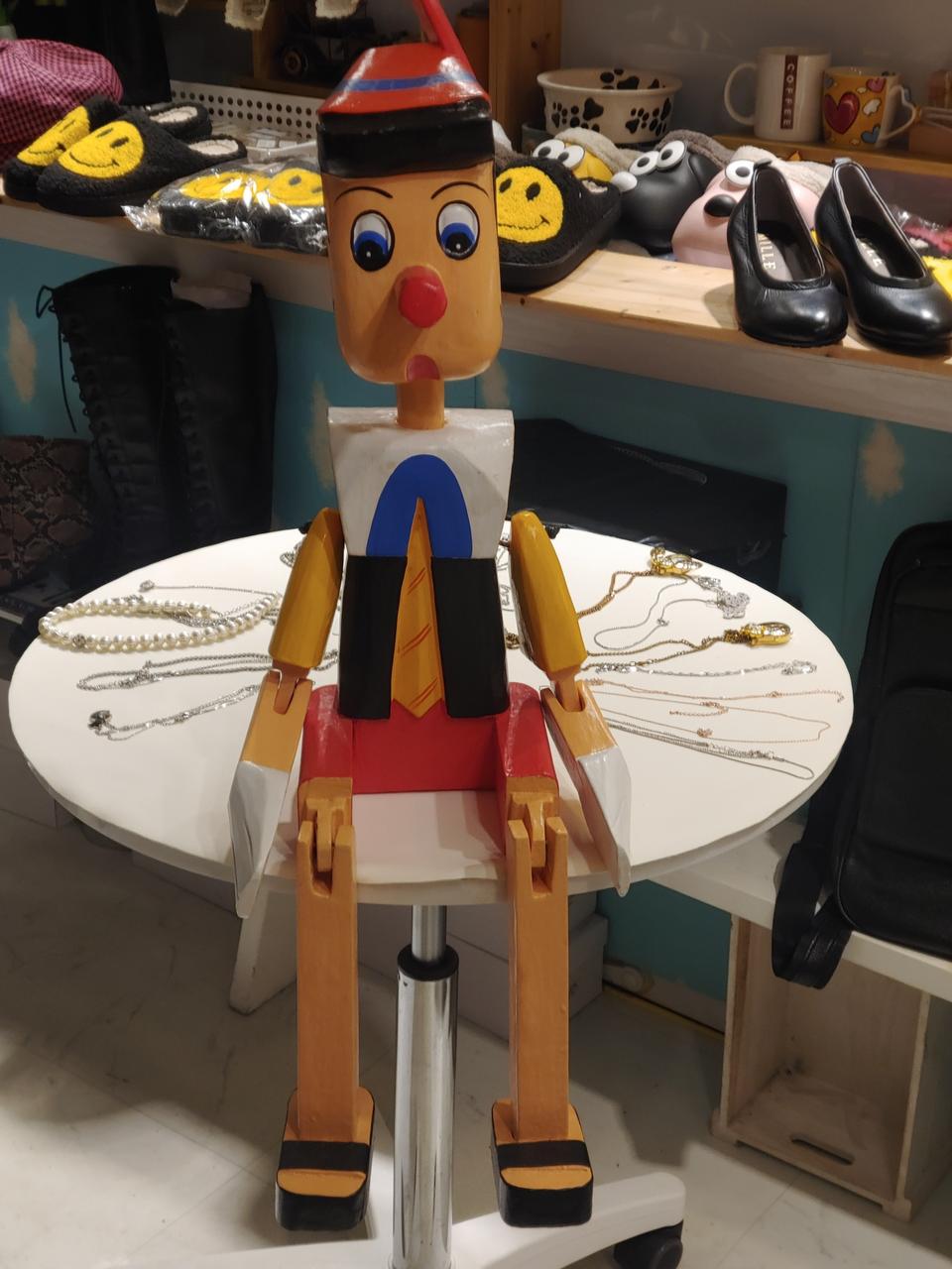 대형 목각 피노키오 인형