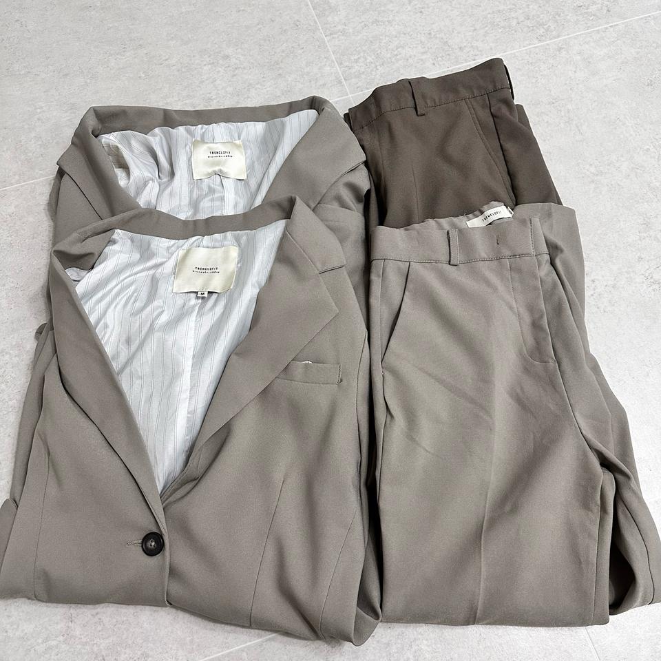 커플 자켓+슬랙스 세트