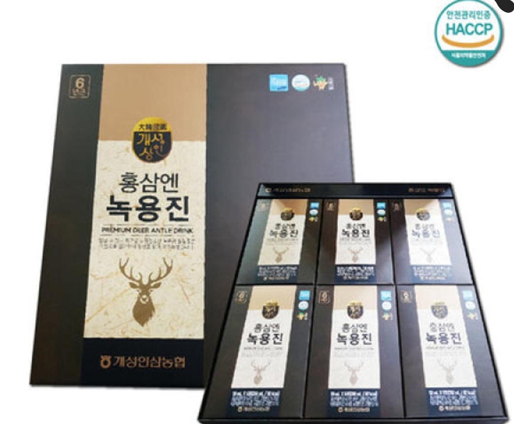 홍삼엔녹용진   30포x6박스 선물용  무료배송