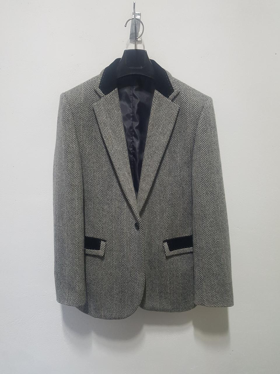 여성 헤링본 자켓