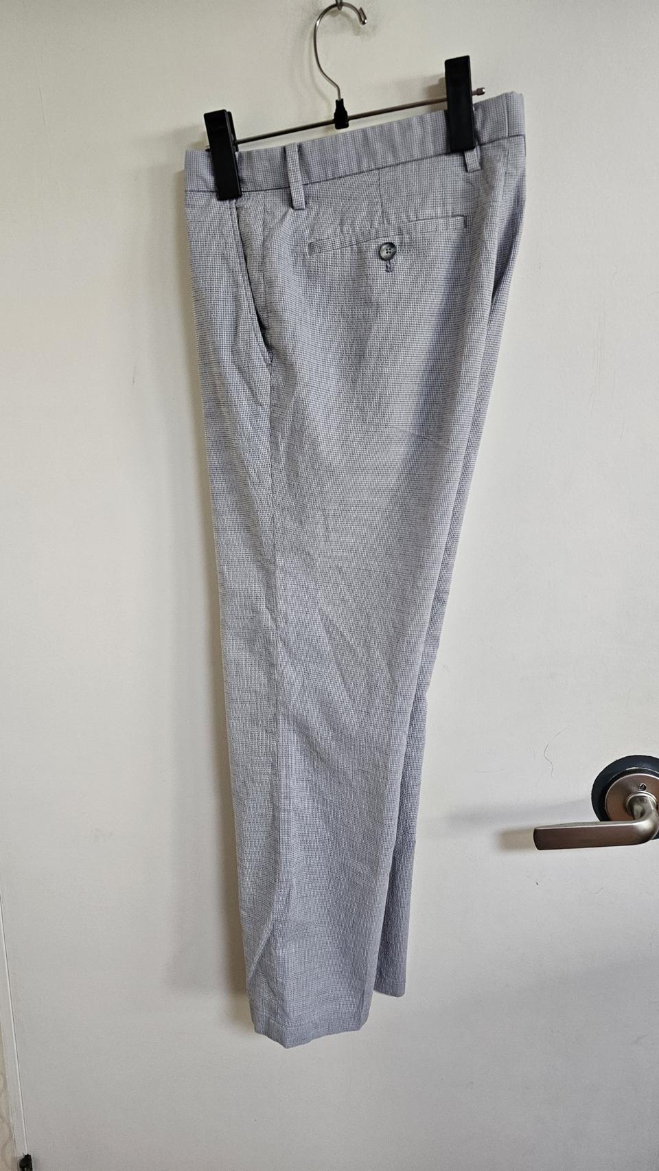 지오투 남성 서커 체크 여름바지 g132