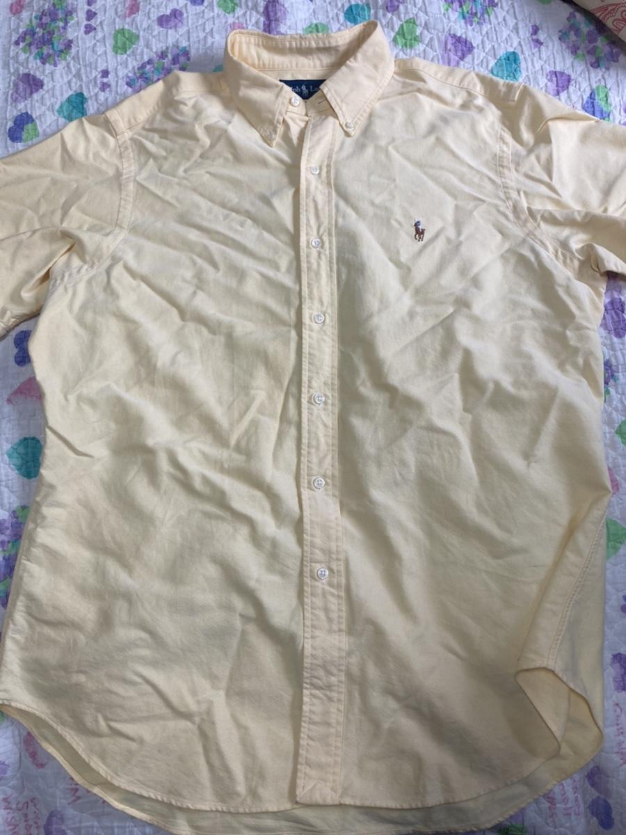 폴로 반팔 노랑셔츠