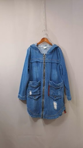 데미지 옆포인트 청 롱아우터