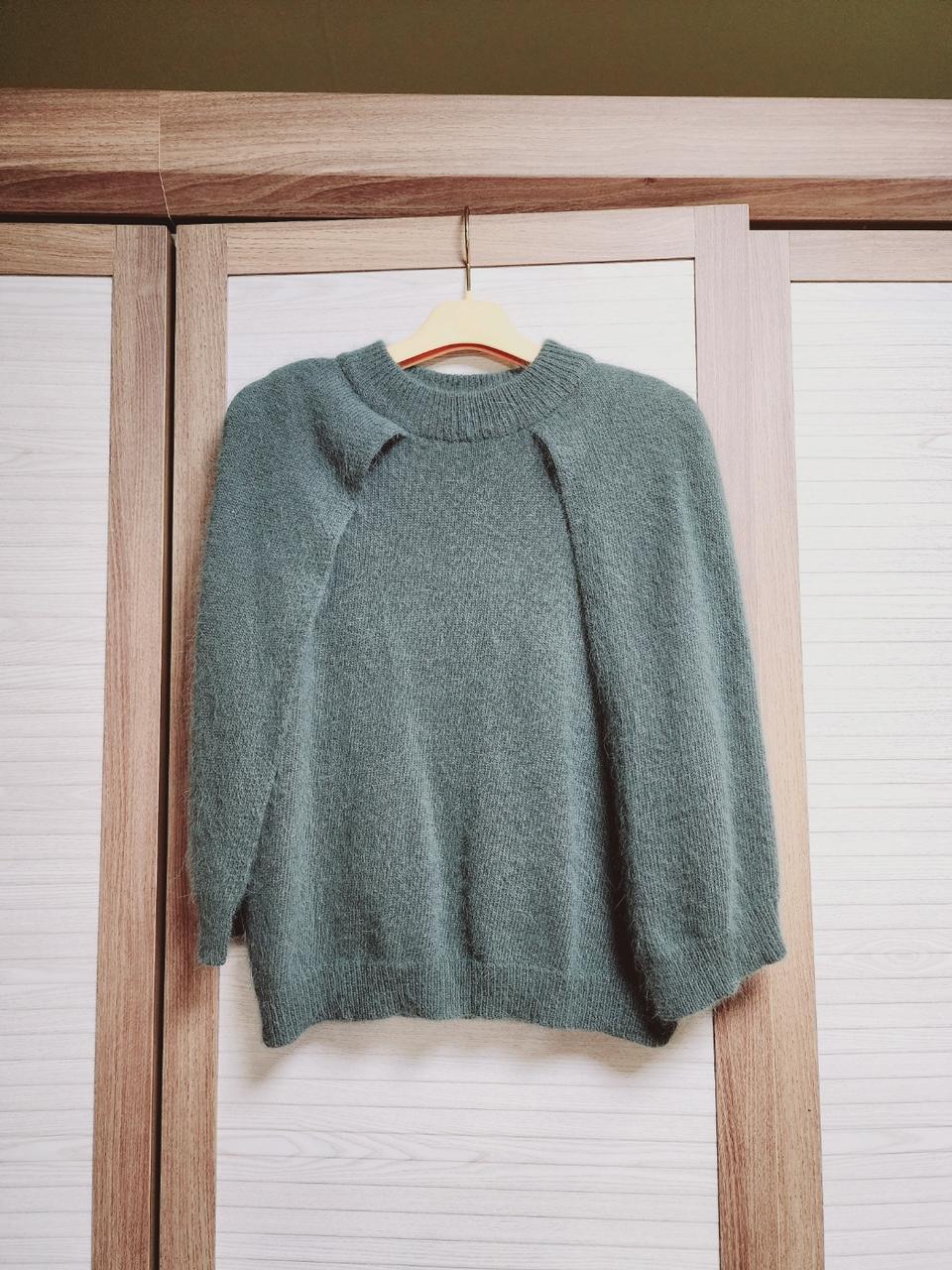 여성 고급 앙고라 니트 티셔츠