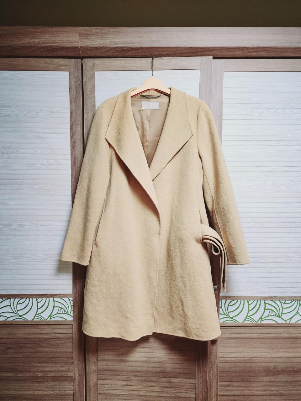 SOUP 숲 여성 고급 오버핏 울 코트