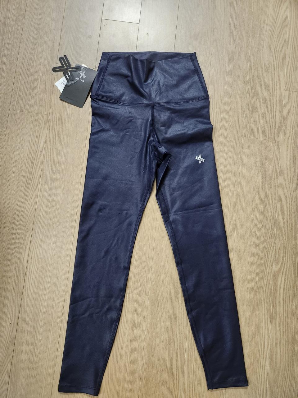 새상품 젝시믹스 샤이니 네이비 광택있는 레깅스