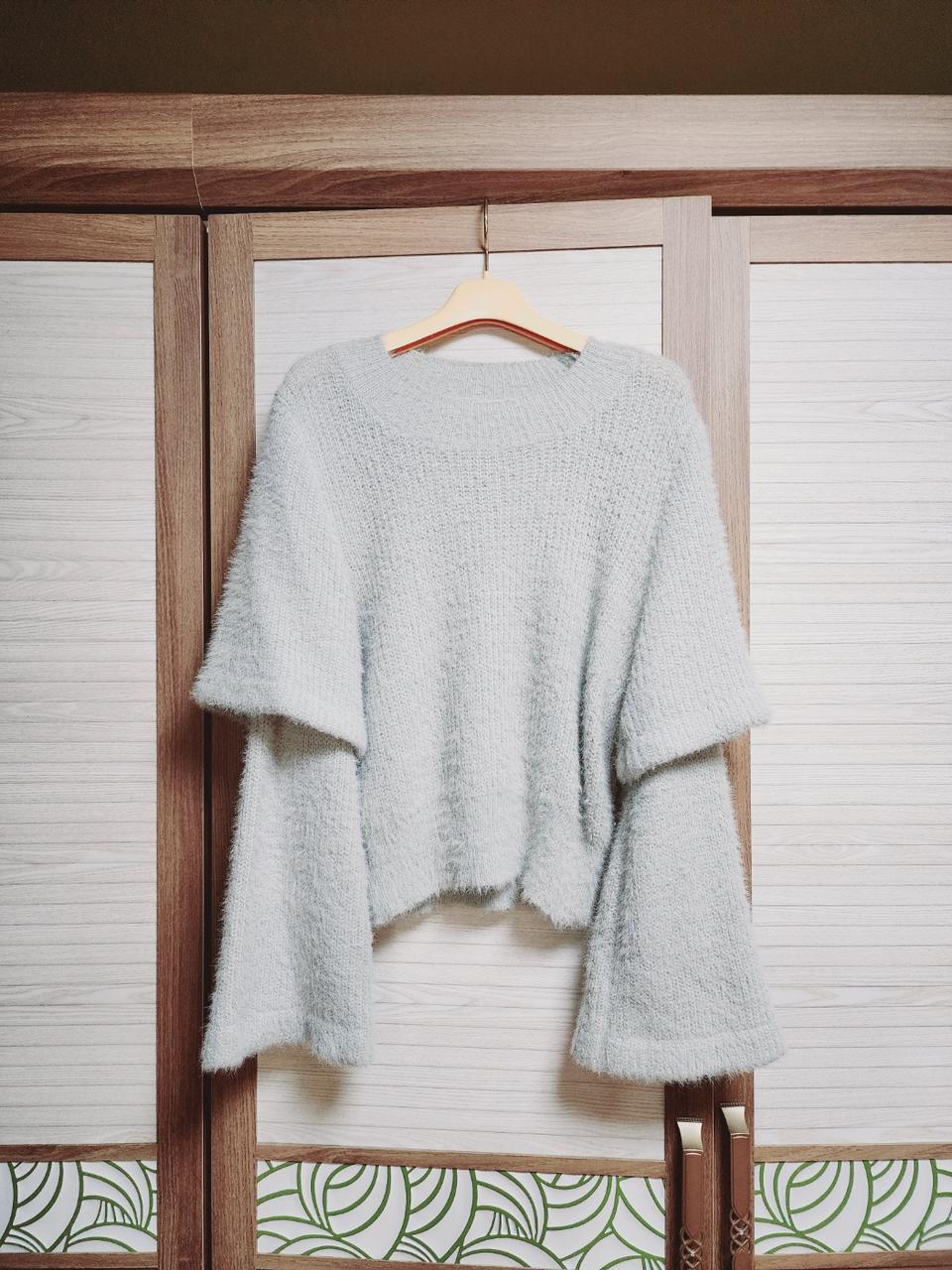 여성 세련된 고급 앙고라 니트