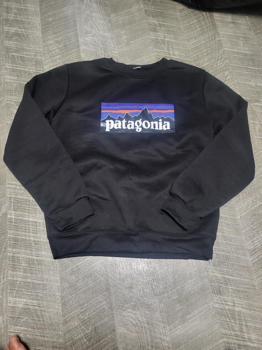 파타고니아 블랙 맨투맨 XL