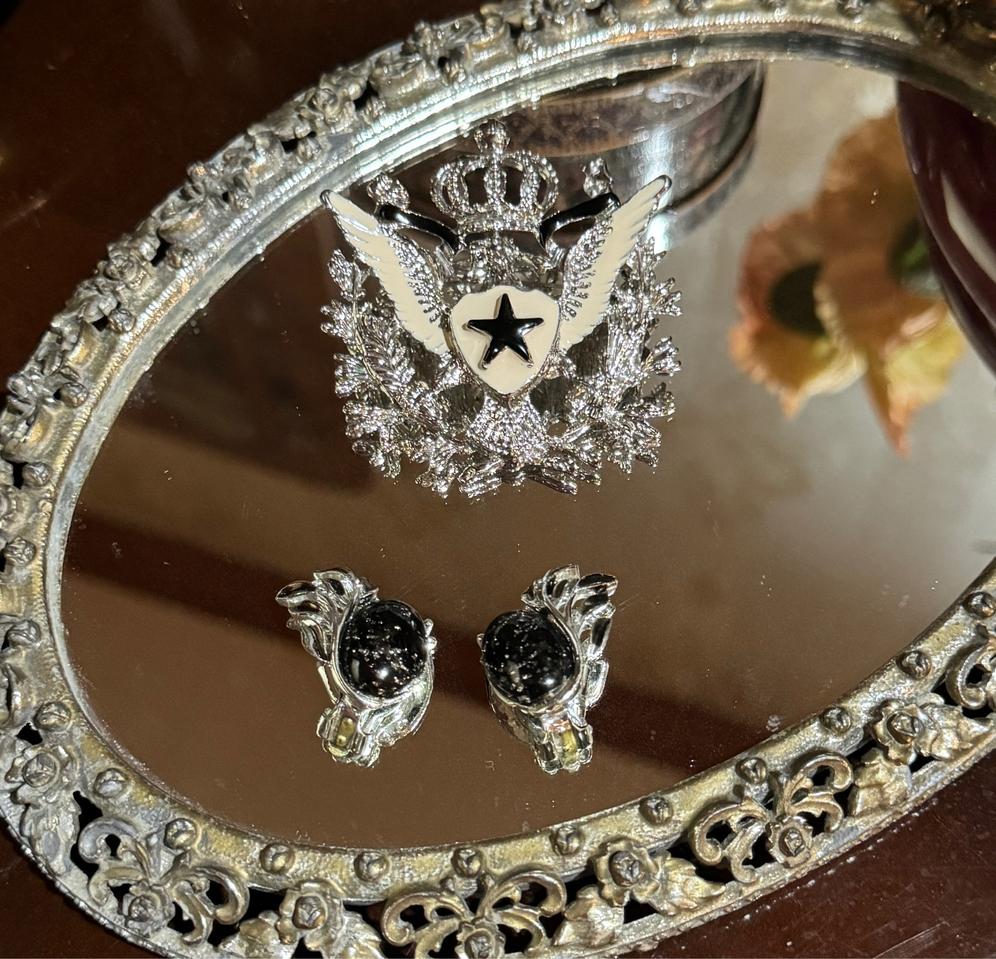 독일 빈티지 브로치 귀찌