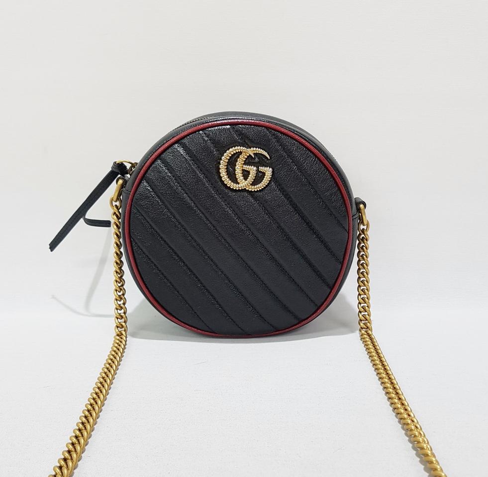 구찌 마몬트 미니 라운드 체인 크로스백