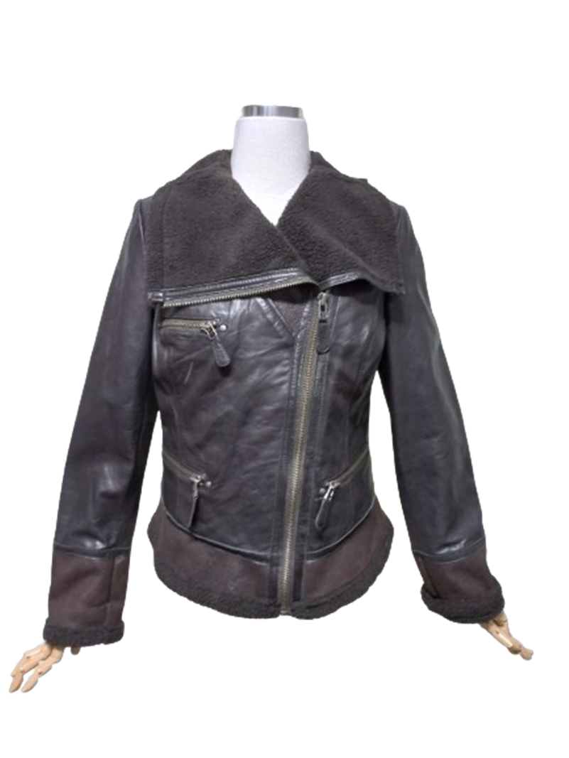 도이디바인 정품 양가죽 여성 겨울 여자모피무스탕크롭숏점퍼자켓88-94