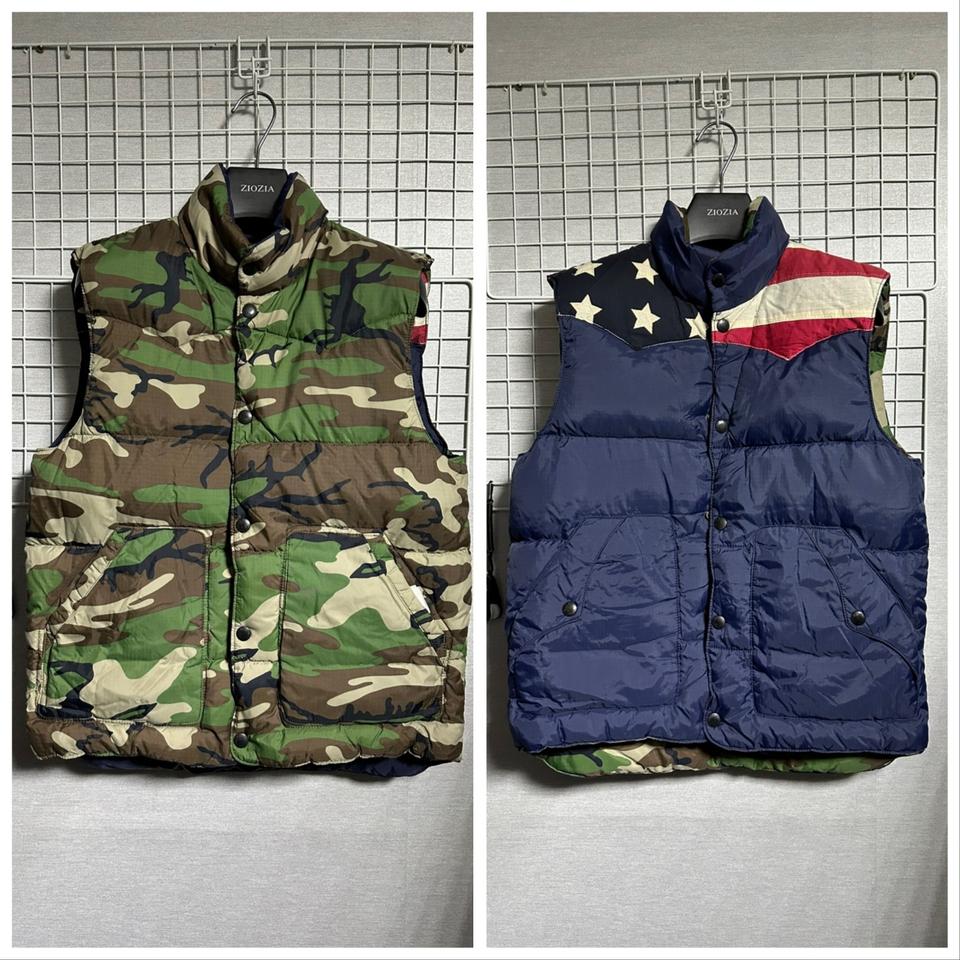 폴로 랄프로렌 다운 양면패딩조끼 100