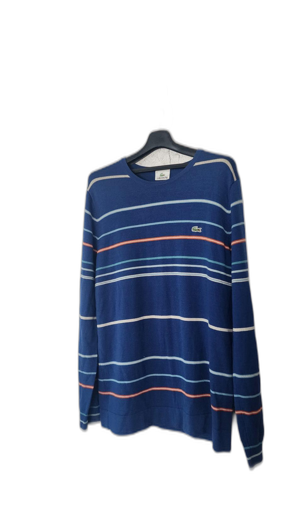 라코스테 100 울100 크루넥 니트 스웨터