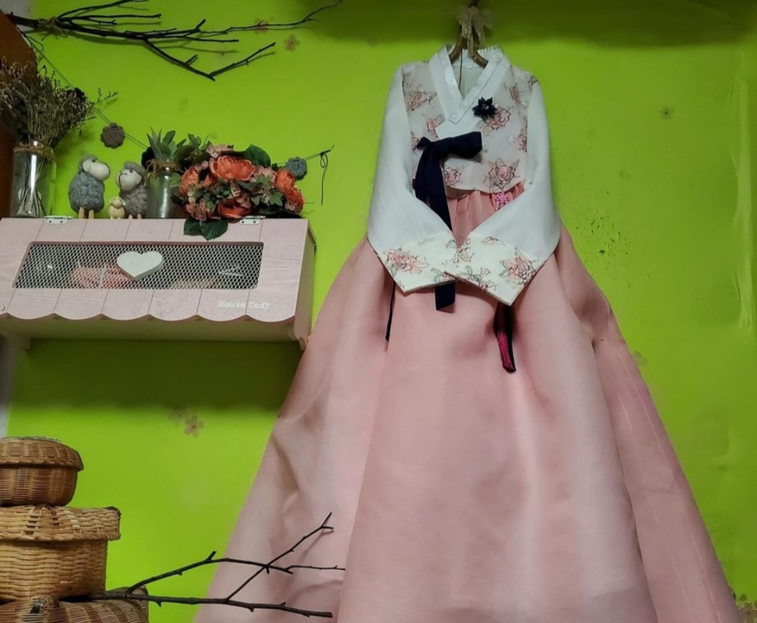 레이스 / 꽃무늬/ 여성한복/남녀 커플 /한복 세트