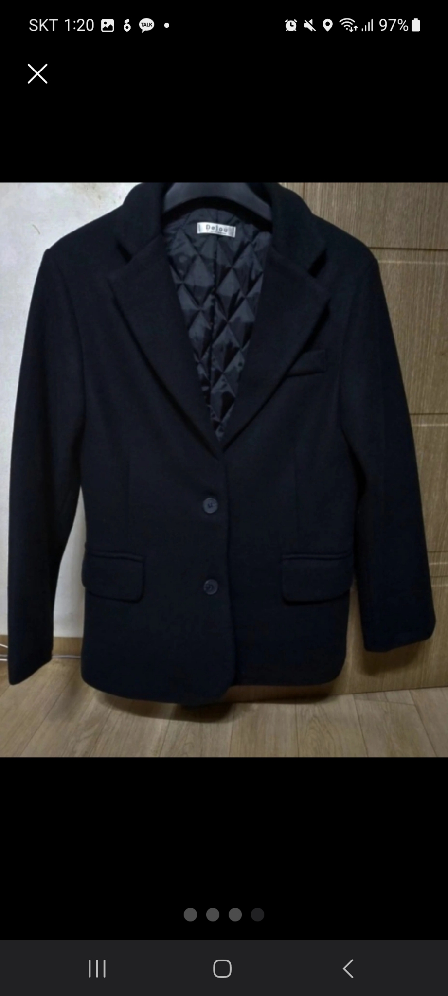 데쥬 울 반 코트 상태 좋아요 2번 입었어요