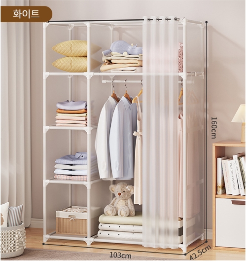 (새상품+무료배송)심플 간이 옷장 대용량 간이 옷장,간이 옷장