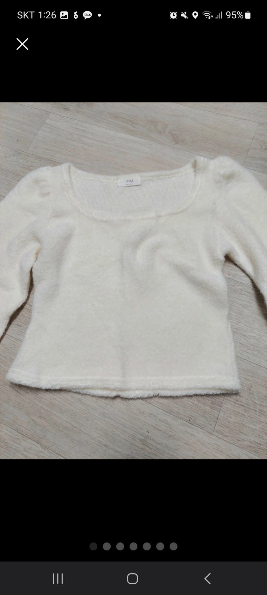 여성 앙고라 니트 셔츠 총장38cm 상태 좋아요