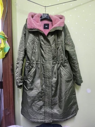 푸시앤건보아털배색야상100(66~77)반가슴59 상태최상 택포39000