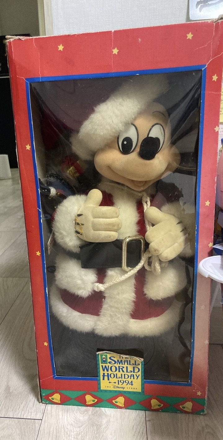 빈티지 크리스마스 산타미키마우스