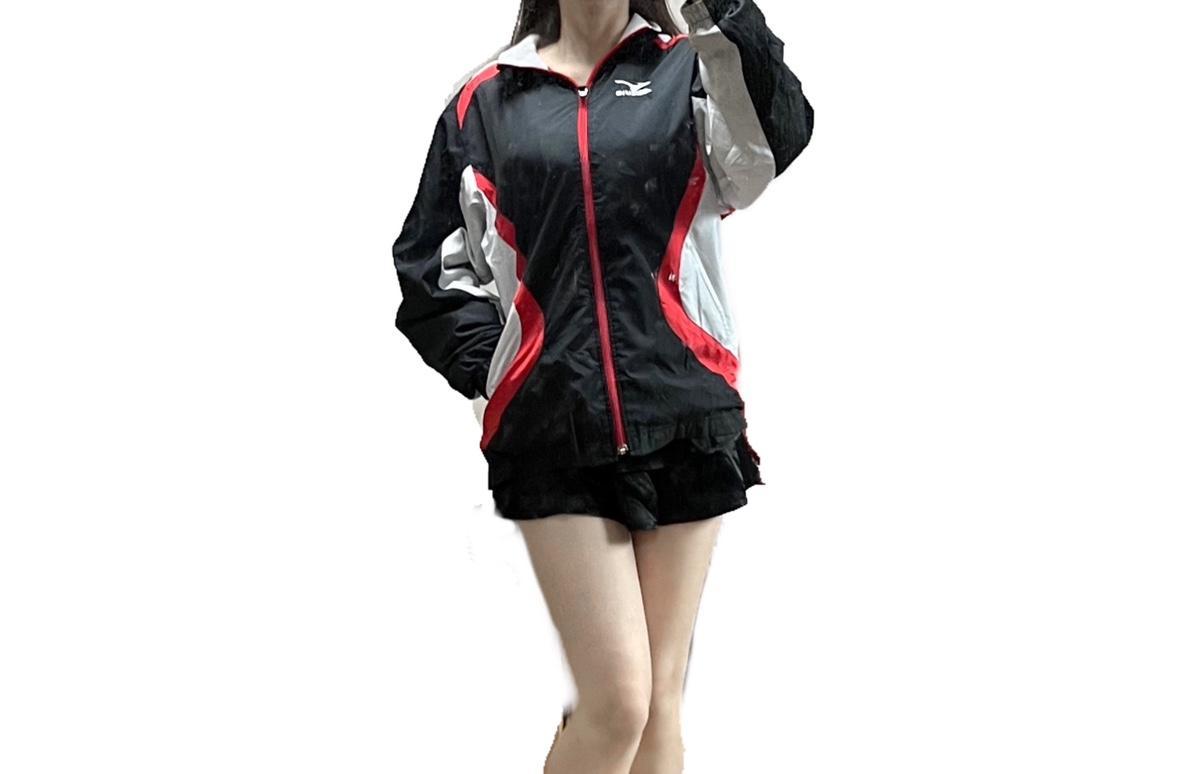 정품/미즈노 레드 스완어항 레드 그레이 회색 스포티 검정 스포츠 블랙집업