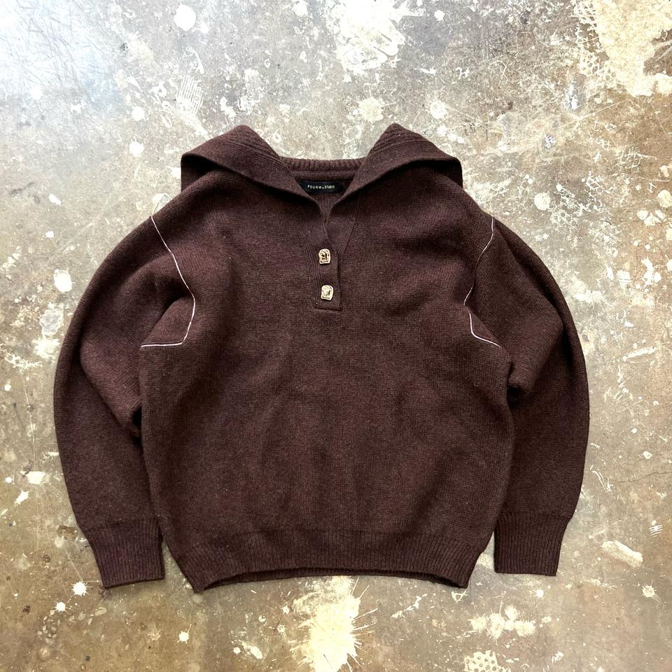 F) 한섬 폼 스튜디오 세일러 니트 스웨터 시스템 타임 랑방