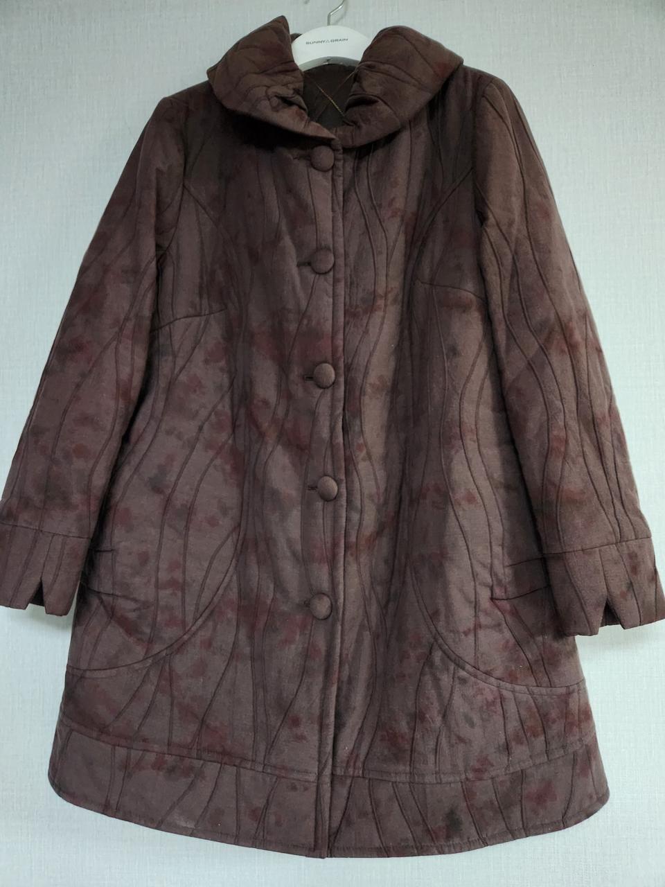 천연염색 누빔코트