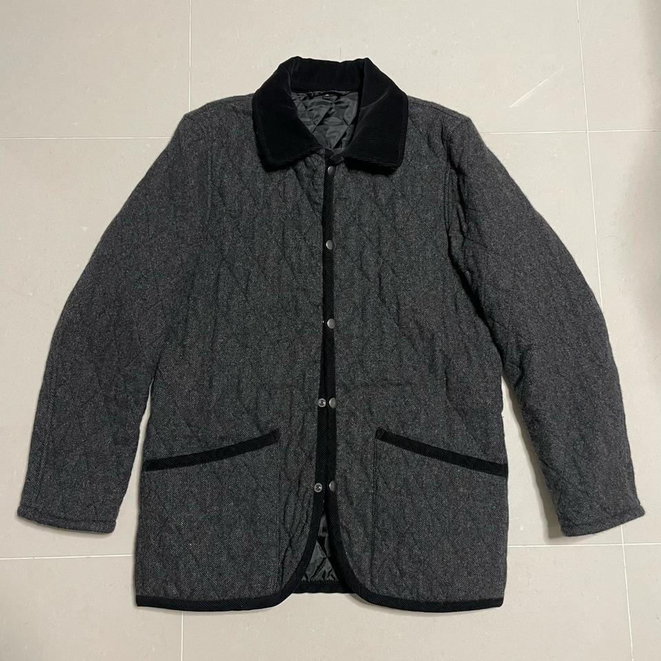 정품 MUJI 무인양품 그레이 울 퀼팅 자켓