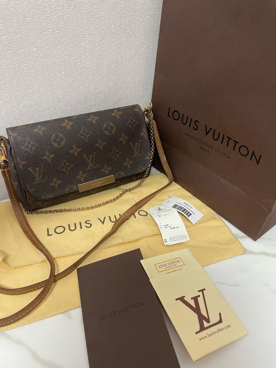 루이비통 페이보릿 pm 크로스백 정품