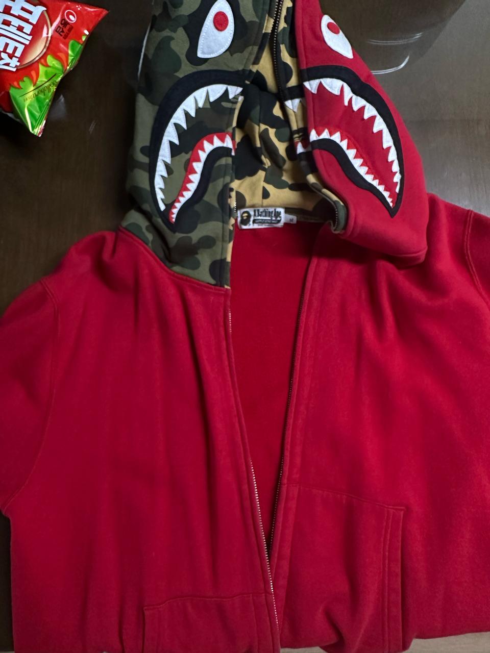 베이프 샤크후드집업(더블) xl