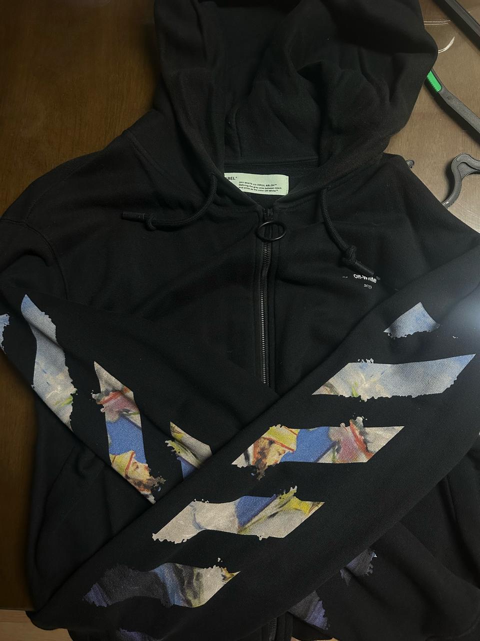 오프화이트 후드집업 xl