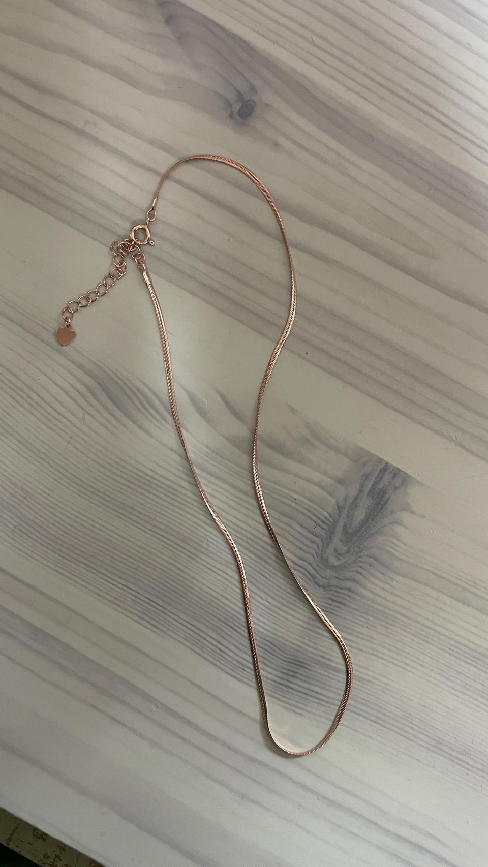 925실버 로골  뱀줄 목걸이