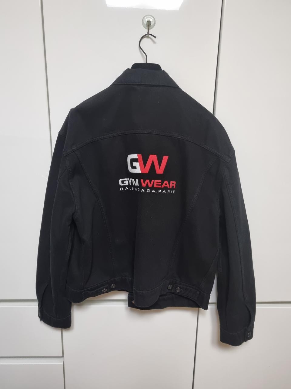 48 발렌시아가 짐웨어 블랙데님 자켓 국내매장판