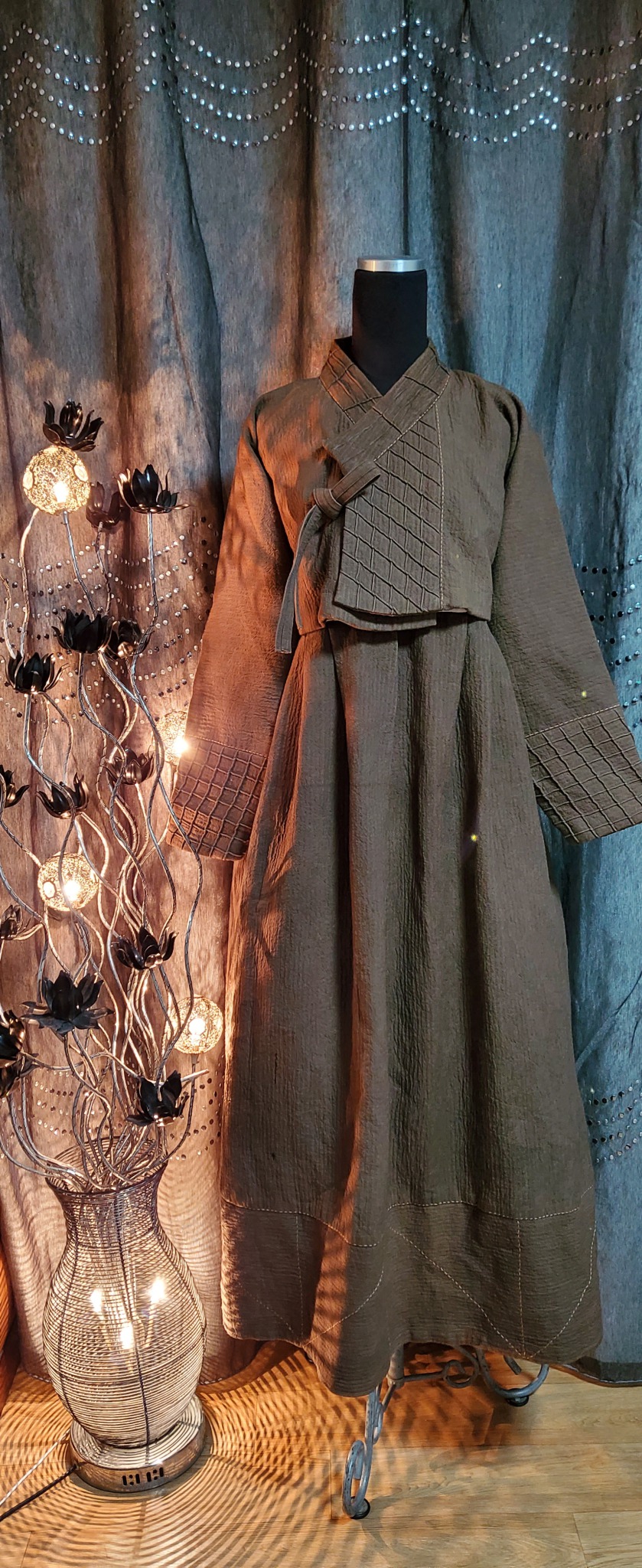 (제주감물)면.생활한복셋트*55-날씬66 반품47원피스반품45 총장125