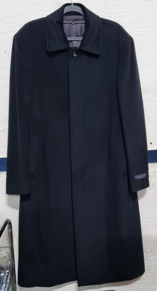 인디안옴므 블랙 남성 캐시미어 혼방 롱코트 100