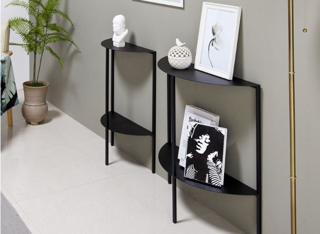 (새상품+무료배송) 플러스 반달선반,인테리어선반,2단선반,디자인선반