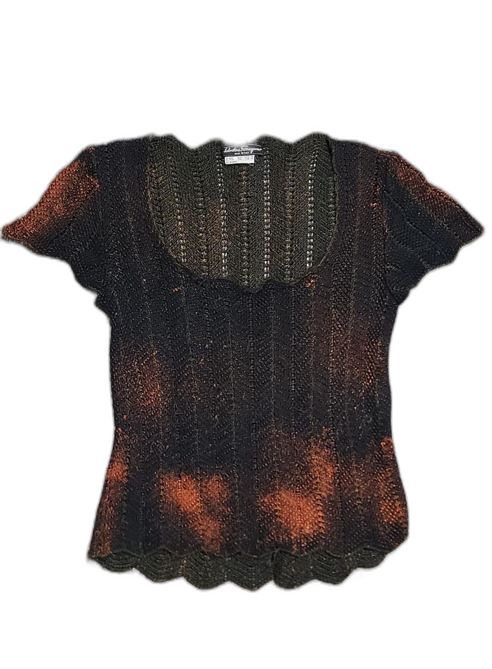 페라가모 코튼 혼방 니트