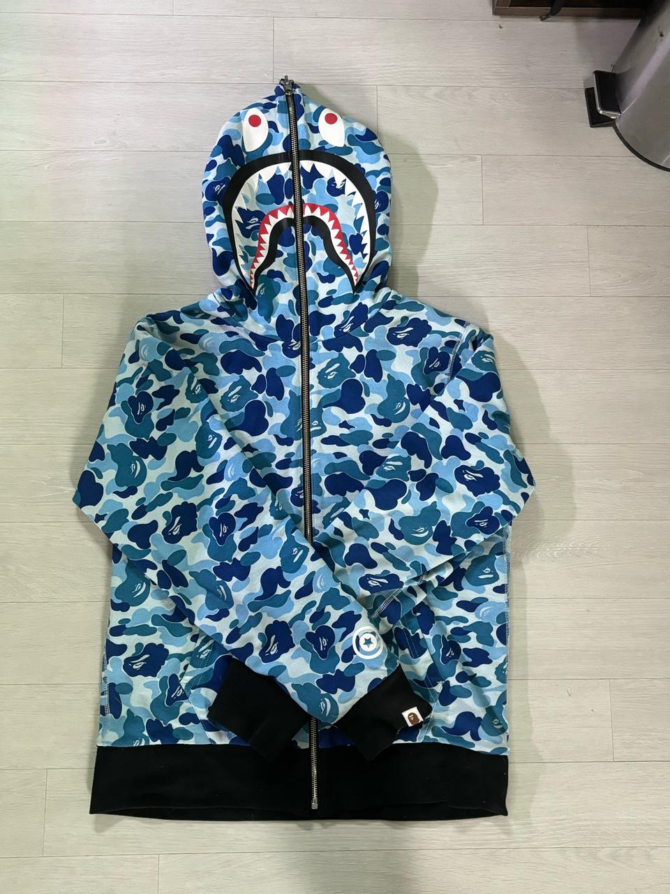 [M] 베이프 abc 리버시블 샤크 후드집업