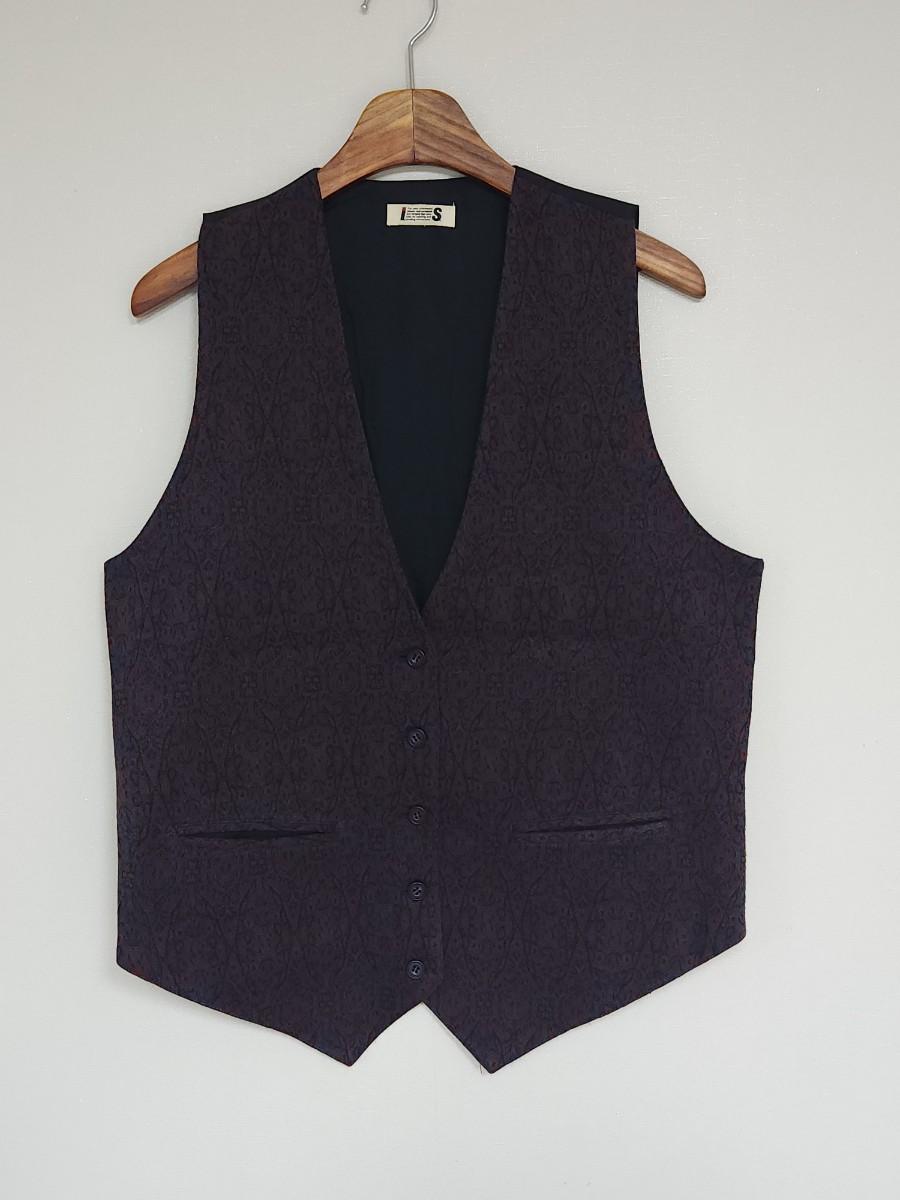 이세이미야케 울 혼방 베스트,조끼 M