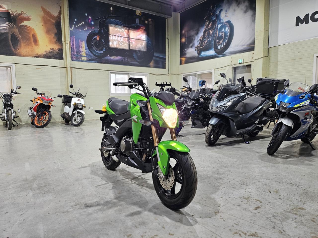17년식 가와사키 z125pro 6천km차량 판매