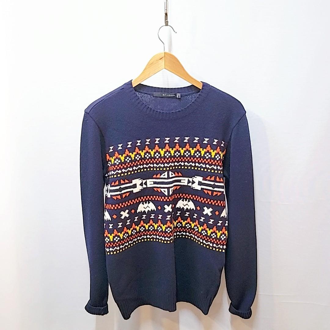 카이아크만 프린팅 니트티 (상태굿