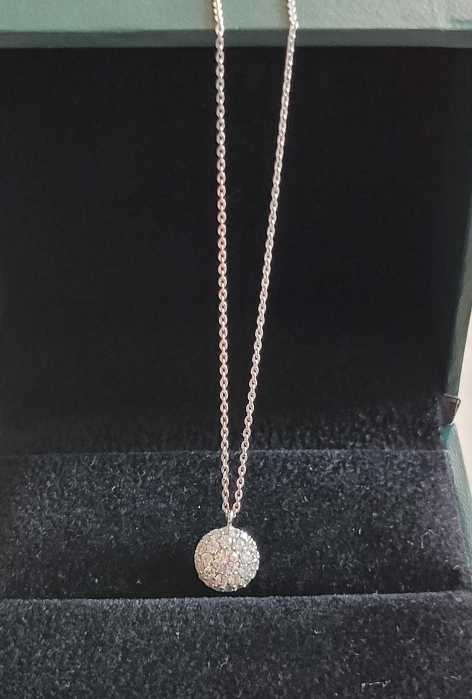 14k 화이트 목걸이