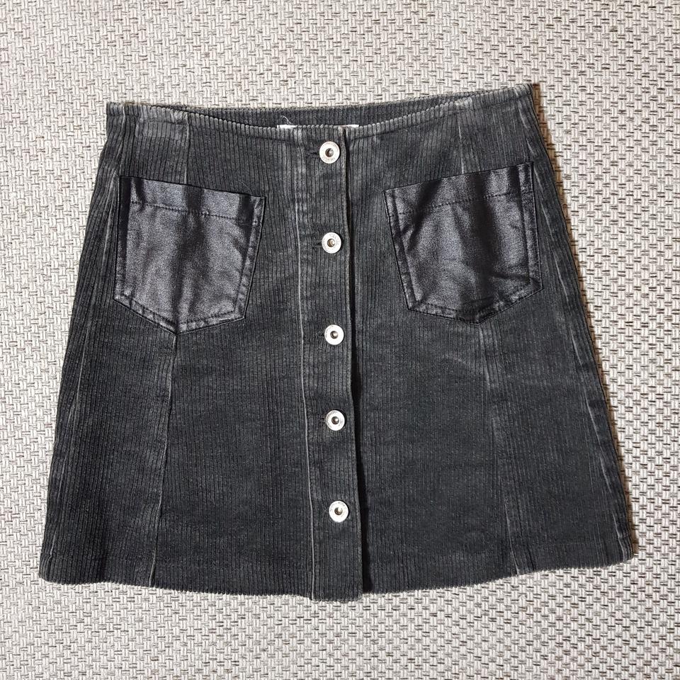 돌리앤몰리 레더포켓 스커트