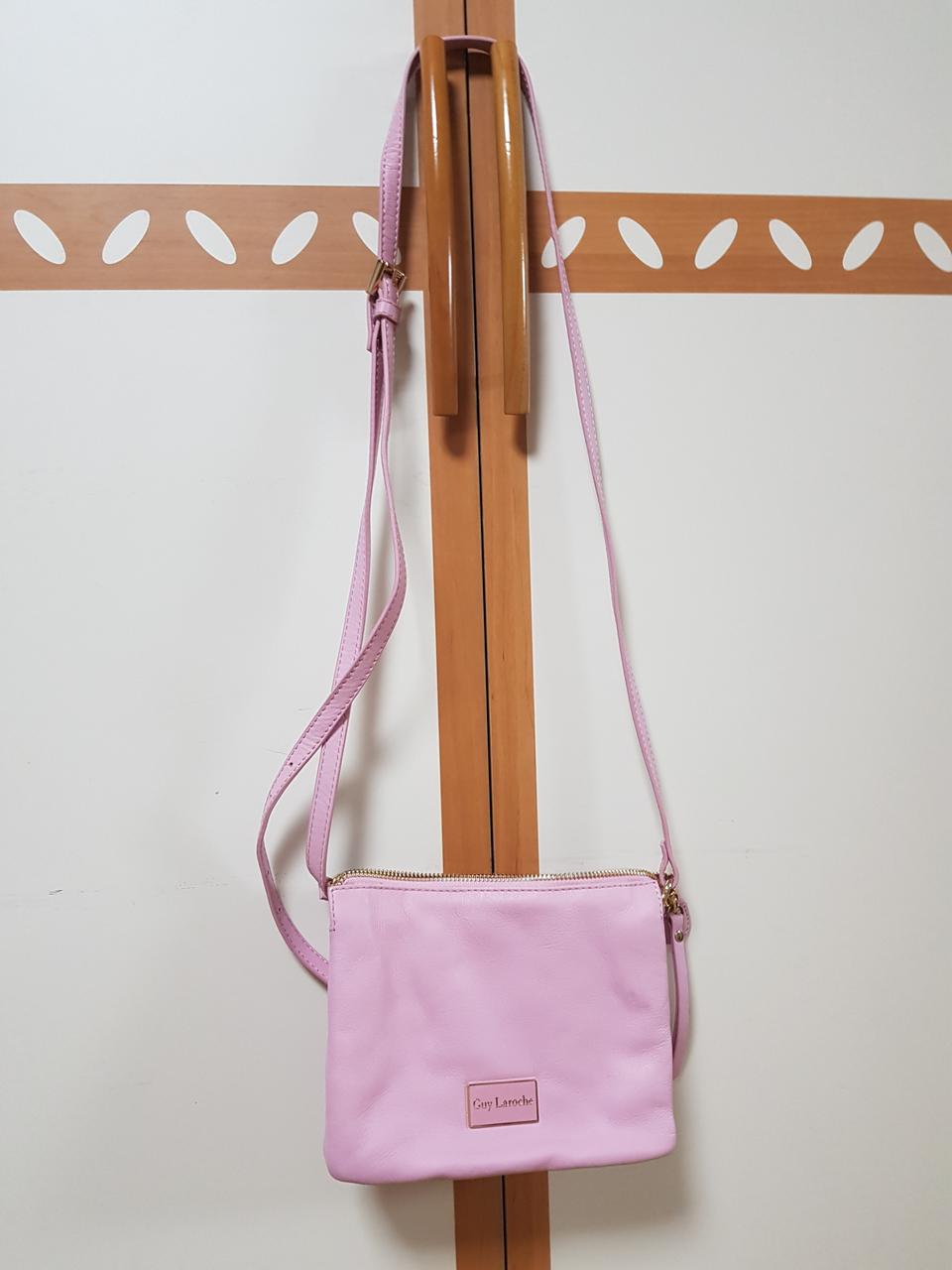 Guy laroche 기라로쉬 새상품 핑크 크로스백