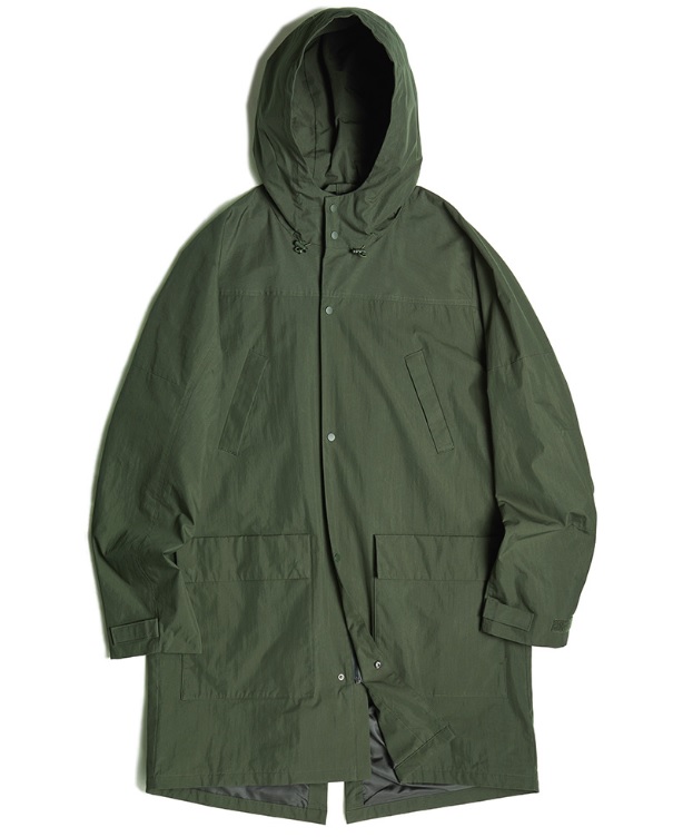 트래블 어프로칭 후드 오버 코트